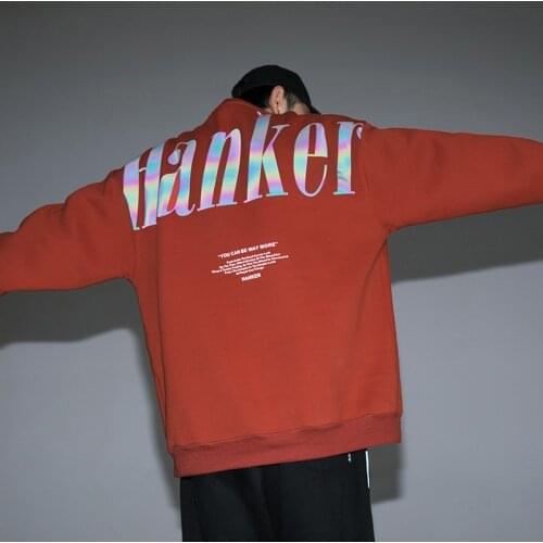 Colorful Letter Print Hoodies Sweatshirt Men Harajuku Japanese Style Hoodie Man Hip Hop 2021 Men Women Pullover Loose Hoody Tops