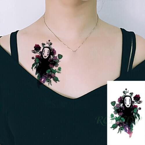 Waterproof Temporary Tattoo Sticker Stickers Faceless Flower Tattoos Fake Tatto Flash Tatoo Hand Arm Body Art for Kids Men Women