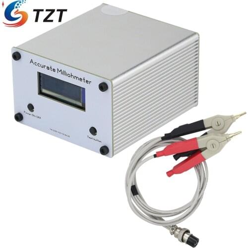 TZT High-Precision Resistance Tester Milliohm Meter Accurate Milliohmmeter USB Charging With OLED 128*32