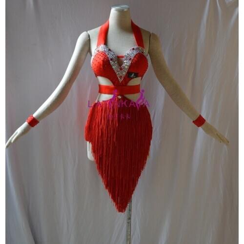 KAKA-L1523,Women Dance Wear,Girls Fringe Latin Dress,Salsa Dress Tango Samba Rumba Chacha Dress,women dress