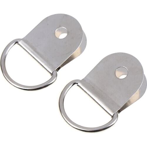 1 Pair Car Rear Trunk Boot Floor Cargo Net Tie Down Hook Ring Loop Hanging Fixing