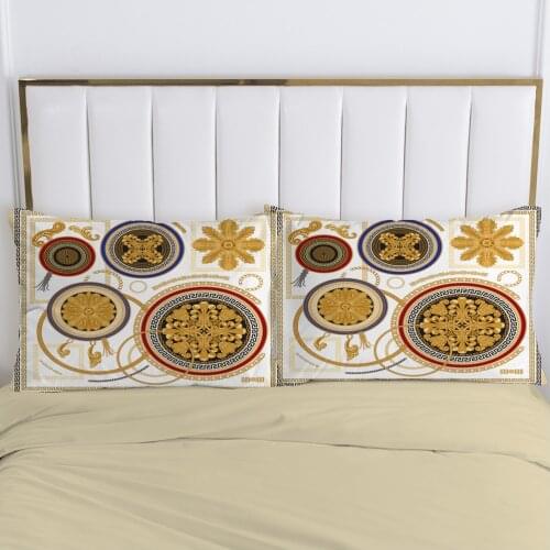3D Pillow cover Pillow case Luxury Bedding Pillowcase Pillowcovers decorative 50x70 50x75 Customizable size Palace style circle