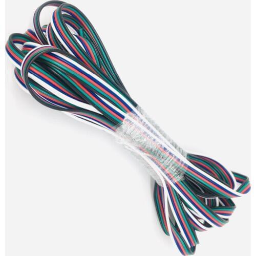 Auto Extension Cable Line for 5050 RGBW RGBWW LED Strip 5pin Cord Wire Model:3 Meter
