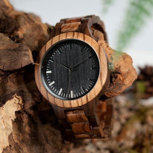 Relogio Masculino Promotion BOBO BIRD Wood Watch Quartz Wristwatch for Men in Wooden Box to Him to Her Gift accept to dropship