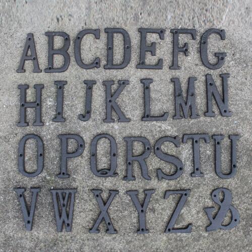 Cast Iron Address Letters House Letter Heavy Duty Metal House Numbers and Letters House Signs home signs cast iron signs