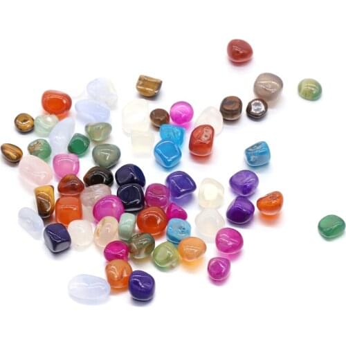 50g/Lot Natural Rock Gravel Chips Specimen Quartz Amethysts Agates Irregular Stone For Miniature Fish Tank Flower Pot Decor