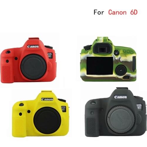 Nice Soft Silicone Rubber Camera Case Armor Skin DSLR bag Body Cover Protector for Canon 6D
