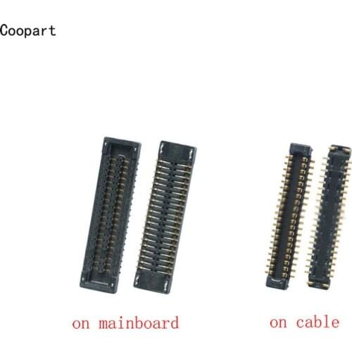 5pcs/lot LCD display FPC Connector on mainboard/cable for Samsung Galaxy G6200 A6S A10S A107 A20S A207 A2070 A207F 40pin