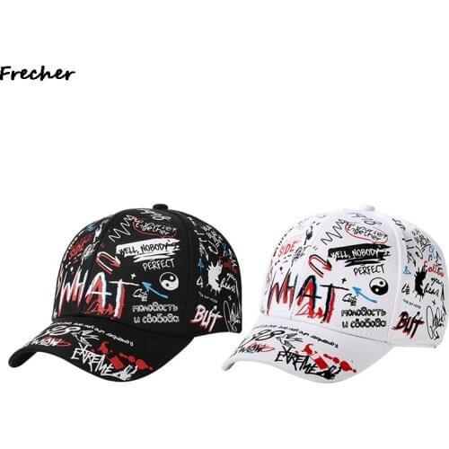 2021 new Fashion Graffiti printing Baseball Cap Outdoor cotton Shade Hat men women Summer Caps adjustable Leisure hats