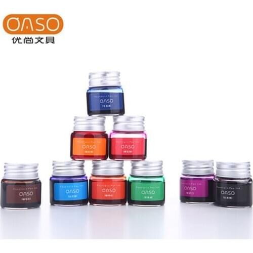 OASO color pen ink non carbon color ink 20ML pigment does not block Fountain Pen ink