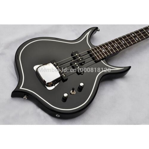 Gene Simmons Punisher 2 Electric Bass Guitar With Mahogany Body Maple Neck Rosewood Fingerboard Abalone Diamond Inlay 24 Fret