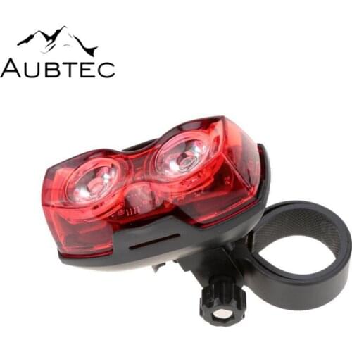 Aubtec 2 LED 400LM Bright Cycling Bicycle Bike Safety Rear Tail Light 3 Modes Bicycle Lights