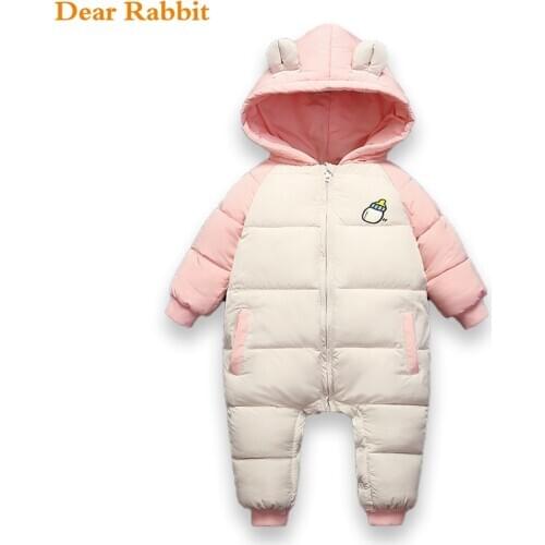 2020 New born Infant autumn Winter Overalls Jacket Kids Hooded mantle Jumpsuit Baby coat Girl Boy Parkas Romper Snowsuit Clothes