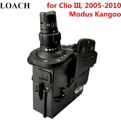 Radio Wipers Blade Steering Column Combination Switch for Renault Clio III 3 Grand Kangoo Modus Stalk Indicator Buttons Control