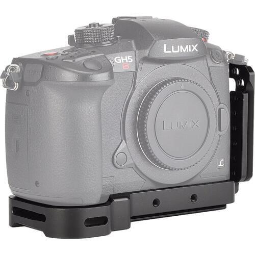 GH5 L Bracket Plate for Panasonic Lumix GH5/GH5S Arca-Swiss Standard L Plate Mounting Quick Release Plate with Cold shoe