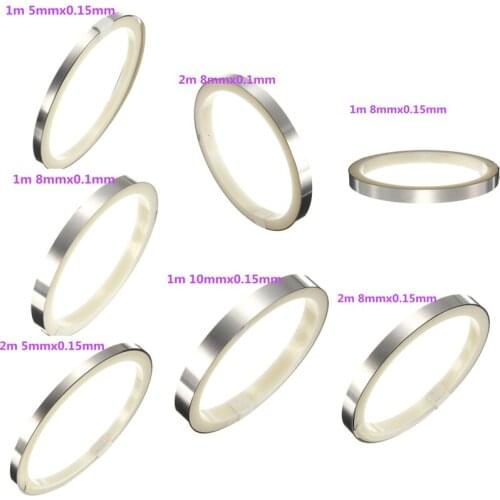 3m/2m/1m 8mm x 0.1mm Nickel Strip Tape For Li Battery Spot Welding Compatible For Spot Welder Machine