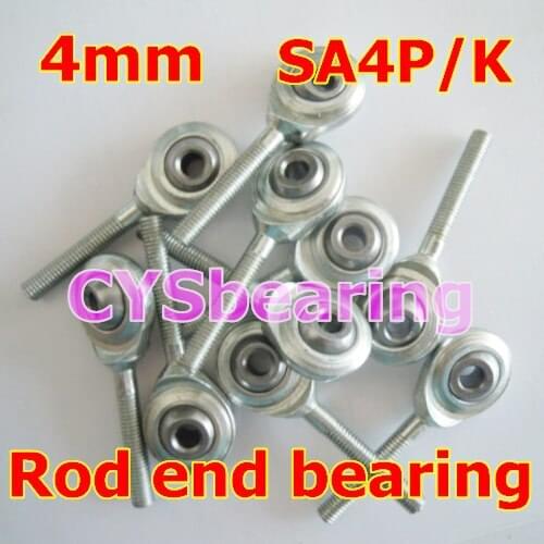 M4 fish eye SA4P/K NOS4 M4X0.7 male metric right hand threaded rod ends joint bearing