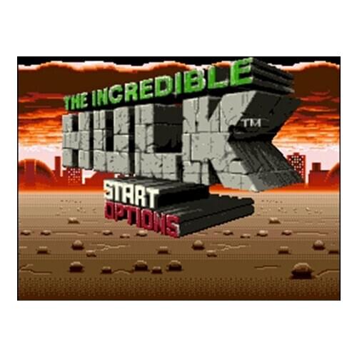 Incredible Hulk, The 16 bit Big Gray Game Card For NTSC Game Player Drop Shipping