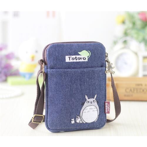 2017 New Girls Cute Totoro Shoulder Bag Cartoon Bear Coin Purse Mini Messenger Bags Kids Gift Female Clutch Purse Phone Bag