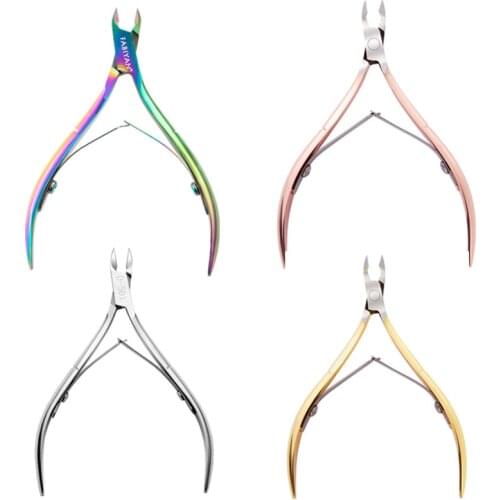 Cuticle Scissors Toenail Cuticle Nipper Trimming Stainless Steel Pedicure Nail Clipper Cutter Scissor Plier Manicure Tool