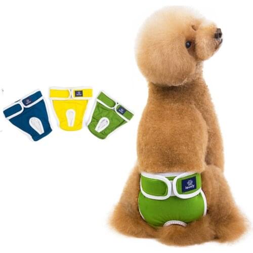 Dog Diapers Physiological Pants Washable Female Dog Shorts Soft Girl Dogs Pants Pets Underwear Sanitary Panties S-2XL