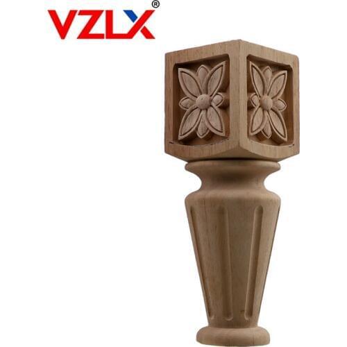 European Style Wood Carving Decal Home Furniture Carved Applique Window Door Decor Wooden Figurines Crafts Garden Decoration