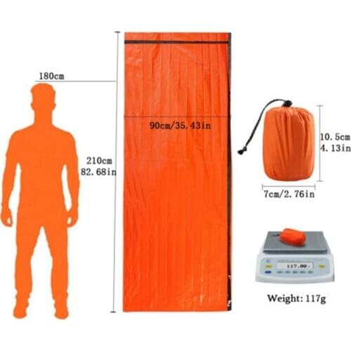 Thermal Waterproof Emergency Sleeping Bag for Outdoor Survival Hiking Camping AUG889