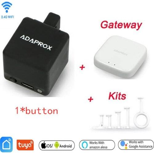 Adaprox Fingerbot Switch Bot Tuya Smart Switch Smallest Robot Via Smart Life/TUYA/ Adaprox APP Work With Alexa Google Assistant