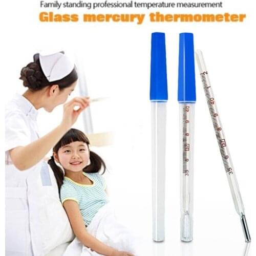 Body Temperature Measurement Device Armpit Glass Mercury Thermometer Home Health Care Product Large Size Screen