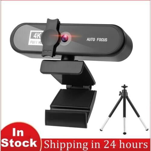 In Stock Web Camera Full HD 4K Webcam With Microphone 8MP 2K Webcams 1080P Autofocus Cover Web Cam For Computer Video Calling