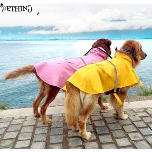 S-4XL large big dog raincoat Pet Apparel Dog Clothes Dog Raincoat Pet Jacket Rain Pet Waterproof Coat Dog rain clothing