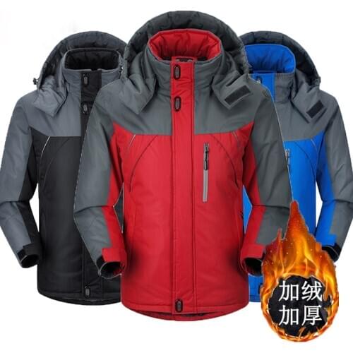 Winter jackets for men and women couples jackets outdoor plus velvet soft shell jackets mens windproof and thick warm jacket