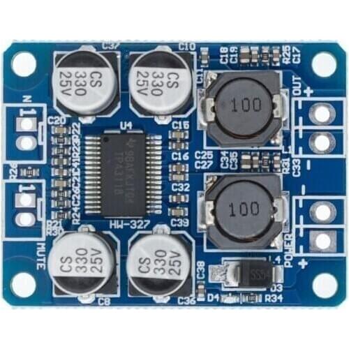 1pcs TPA3118 PBTL mono digital amplifier board 1X60W 12V 24V POWER AMP
