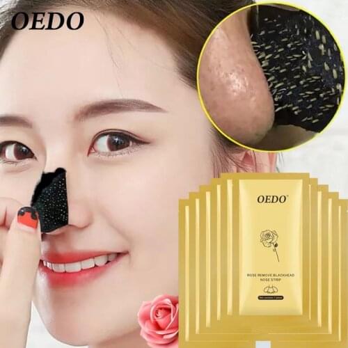 OEDO Blackhead Remover Nose Mask Acne Treatment Pore Strip Black Mask Peeling Black Head Deep Clean Skin Care Face Mask 10pcs
