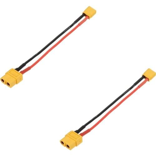 100mm 20AWG XT60 Female Plug To XT30 Male Plug Cable Adapter for Battery Charging for RC Airplane Helicopter Multirotor