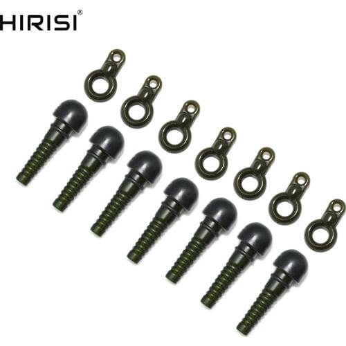25+25pcs Carp Fishing Accessories Safety Lead Clips Sleeves and Rig Rings