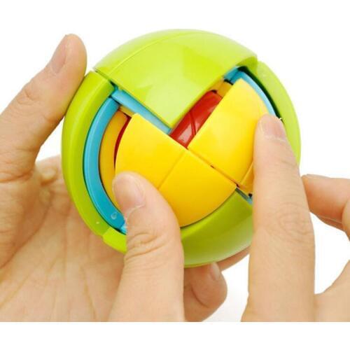 7cm 3D Intellect Puzzle Maze Ball Brain Teaser Game Educations for Kids IQ Training Logical Puzzle Children Toy Christmas gift