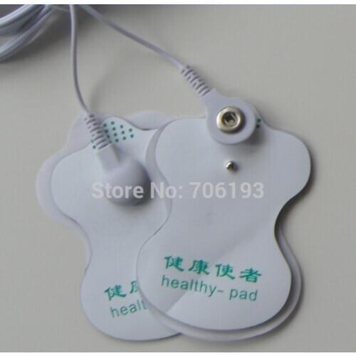 50pcs/lot health herald white Electrode Pads patch for Tens EMS Acupuncture,Slimming massager , Digital Therapy Massage Machine