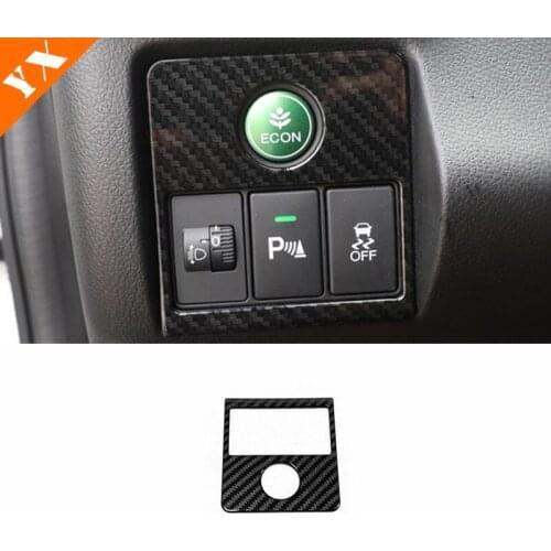 ABS Carbon for Honda VEZEL HRV HR-V Car Headlight Lamp Adjustment Switch Button Panel Cover Trim 2015 2016 2017 Accessories 1pcs