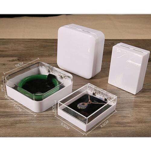 Acrylic Necklace Box Transparent Jewelry Display Show 85*65*30mm 30pcs/lot PMMA Material jewelry organizer box Engagement Ring