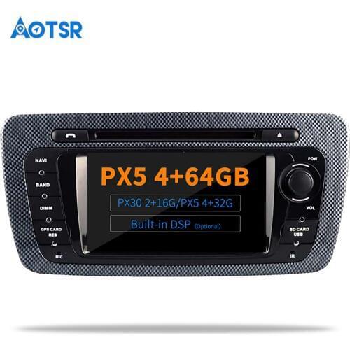 AOTSR Android 9.0 / 10.0 DSP Radio For SEAT IBIZA 2009 2010 2012 2013 Car GPS Navigation 1 Din Bluetooth Player Head Unit
