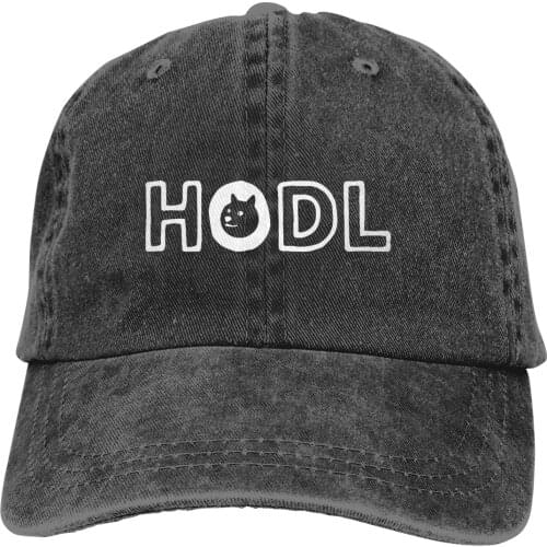 Doge Hodl White Baseball Cap Men Hats Women Visor Protection Snapback Dogecoin Cryptocurrency Miners Meme Caps