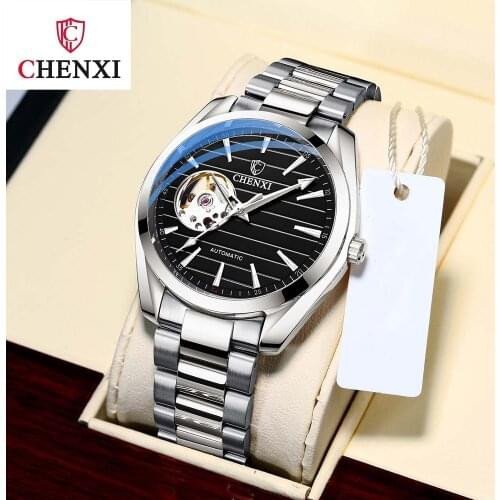 Mens Automatic Mechanical Top Brand Stainless Steel Waterproof Swiss Movement High Quality Watches Relogio Masculino