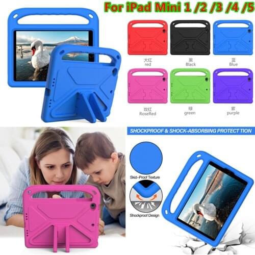 Case For iPad Mini 1 2 3 4 5 Kids Eva Shockproof Lightweight Dropproof Case for Ipad Mini mini5 mini4 mini3 mini2 Stand Cover