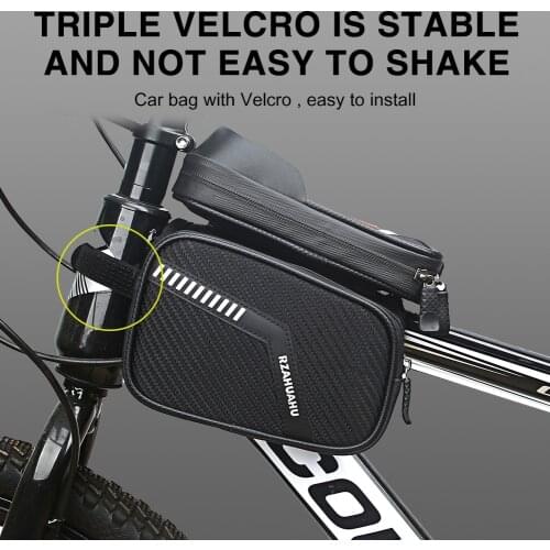 MTB Bike Top Tube Shell Cycling Pouch Bicycle Saddle Bags MTB Bike Front Frame Waterproof Cycling Phone Holder Pouch
