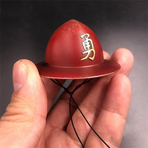 For Sale ZOY004 1/6th Old Chinese Dynasty Ming Ancient Brave Camp Helmet Hat For Mostly 12 inch Doll Action Accessories