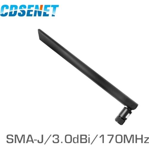 Flexible 170MHz Vhf Whip Antenna 3.0dBi Rubber Antennas for Communication Wifi Antenna CDSENET TX170-JKD-20 FOR DUT
