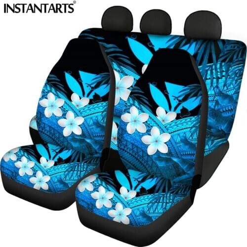 INSTANTARTS Hawaii Kanaka Maoli Polynesian Prints Vehicle Seat Protector Washable Front/Back Car Seat Covers Fit Most Vehicle