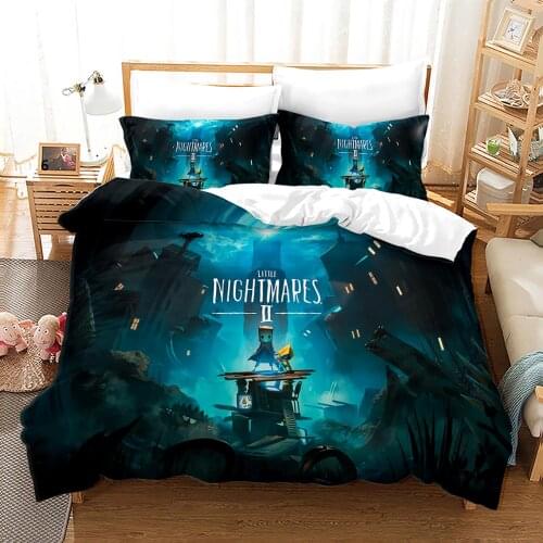 Little Nightmares Bedding Set Single Twin Full Queen King Size Little Nightmares Bed Set Childrens Kid Bedroom Duvetcover 001