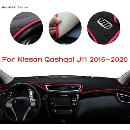 Car Center Console Dashboard Cover Dash Mat Non-slip Sun Shade Pad Protector For Nissan Qashqai J11 2021 2020 2019 2018 2017